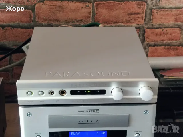⏯️ Клип. Parasound ZDAC V2 24/192 AD1853 , снимка 3 - Ресийвъри, усилватели, смесителни пултове - 55394766