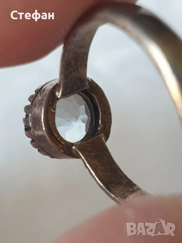 Сребърен пръстен, снимка 2 - Пръстени - 54266464
