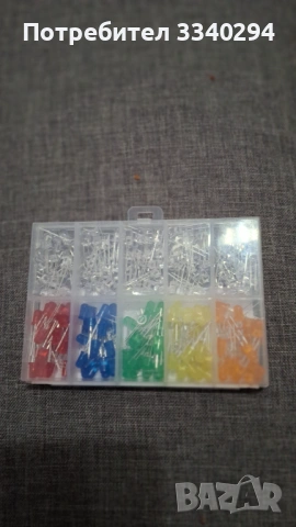 Комплект LED диоди, 200 бр., 5 мм, снимка 3 - Друга електроника - 54359301