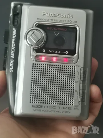 Касетен диктофон Panasonic Mini Cassette Recorder RQ-L31, снимка 3 - Радиокасетофони, транзистори - 55681438