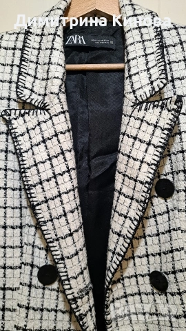 Двуредно сако Zara букле, снимка 4 - Сака - 54552515