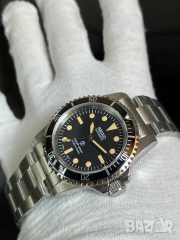 Seiko Submariner Mod Automatic NH35 (Rolex Milsub 5513 Homage), снимка 3 - Мъжки - 54665650