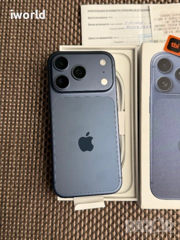 КАТО НОВ❗️ 24М ГАРАНЦИЯ❗️ iPhone 17 Pro Лизинг от 42€/мес 256GB⚠️ Deep Blue, снимка 3 - Apple iPhone - 54591950