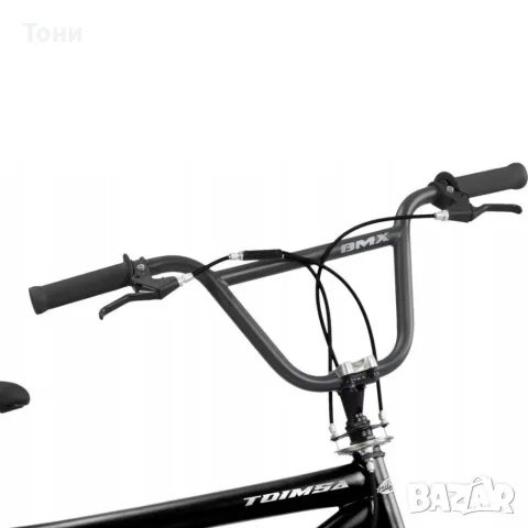 BMX велосипед TOIMSA Full Black 20” – Черен freestyle BMX с 360° ротор и V-Brake, снимка 4 - Велосипеди - 55319130