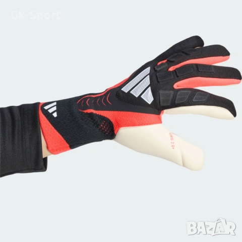 Вратарски ръкавици ADIDAS PREDATOR GL PRO BLACK/BLACK/LUCID RED размер 7,8,10, снимка 5 - Футбол - 54842278