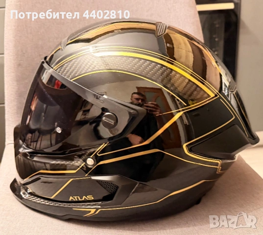 Мото каска Ruroc Atlas + Shockwave вградена блутут система