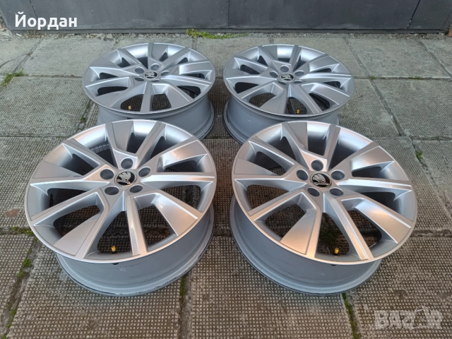 ОРИГИНАЛНИ джанти 17 ' цола 5x100 57,1 Skoda Kamiq Scala Fabia / Шкода Камик Скала Фабиа, снимка 4 - Гуми и джанти - 54598269