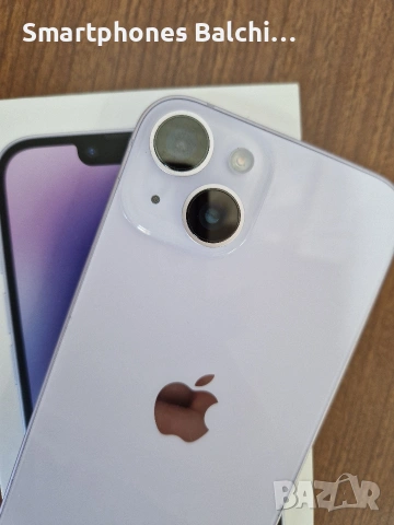 iPhone 14 Purple/100% battery health , снимка 2 - Apple iPhone - 54587185