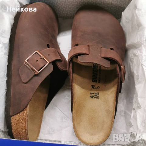 Birkenstock Boston анатомични чехли, сабо 41 Нови , снимка 3 - Мъжки чехли - 54587467