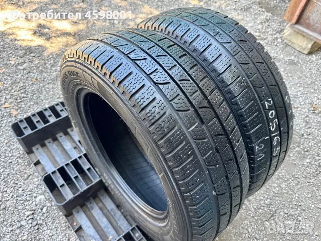 2бр.ЗИМНИ ГУМИ Pirelli 205/65/16C 7.5мм грайфер за бус, снимка 4 - Гуми и джанти - 55662974