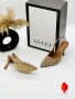 Gucci Дамски Бежови Обувки На Ток Гучи Код SK1419, снимка 2