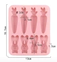 Морков моркови заек зайце силиконов молд фондан шоколад гипс фондан тесто, снимка 4
