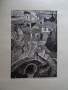 АЛЕКСАНДЪР СТАНЕВ картина "Копривщица" графика 1968 г #2, снимка 9