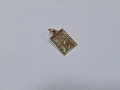 Златна висулка "К" 14К 585 / 0,20 гр., снимка 5