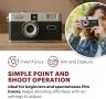 Нов аналогов Компактен 35mm Фотоапарат Half Frame Презареждаем Ретро Стил, снимка 7
