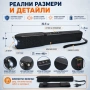 Мощен акумулаторен електрошк с фенер кучегон със звукова аларма палка за самозащита кучета охрана, снимка 8