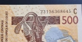 Западно Африкански Щати. 500 франка.Буква А, С и Т. 2012 година. UNC. Цена за 1 бр., снимка 3