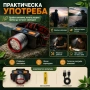 Акумулаторен LED челник COBA High Light Head Lamp с 18650 батерия Type-C зареждане и дисплей, снимка 8