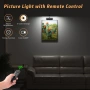 LED безжична лампа за картини акумулаторна димируема 3 цвята – Черна, снимка 5