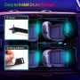 LED амбиентно осветление с APP контрол и 16 милиона цвята, музикален режим, цветна памет, снимка 8