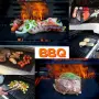 Незалепващи тефлонови подложки за барбекю от фибростъкло 5 броя, снимка 1