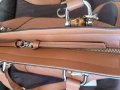 Оригинална дамска кожена чанта Gucci Bamboo Guccissima със сертификат, снимка 6