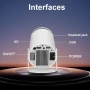 Преносим видео проектор Rukiplay HY300, 4k, Android, 3D холограмен екран, WiFi, Bluetooth, Google, снимка 2