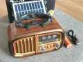 Портативно радио с ретро дизайн Golon RX-BT628S с Bluetooth, MP3, FM, соларен панел, снимка 2