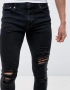 търся този модел дънки Jack & Jones Intelligence Liam skinny fit ripped jeans in black wash 33/34, снимка 1