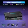 4K@60Hz HDMI KVM превключвател 4*USB 3.0 - 2 монитора и 2 компютъра, EDID емулация, снимка 9