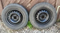 Джанти 13 цола 4х100 56.6мм Opel с гуми 165/70/13 Michelin, снимка 1