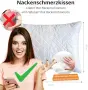 Ергономична Memory Foam възглавница за врат 40x60 см, снимка 5