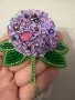 Handmade разкошна брошка - Хортензия , снимка 9