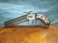 Старинен капсулен пистолет тип „пеперница“ (на английски: pepperbox pistol или pepper-box revolver, снимка 1