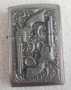 Колекционерска запалка ZIPPO, 2 револвера, релефна, снимка 2