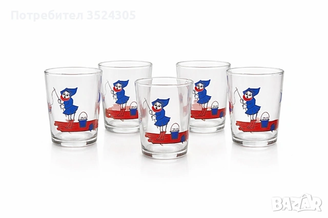 5 стари чаши за вино, вода или лимонада