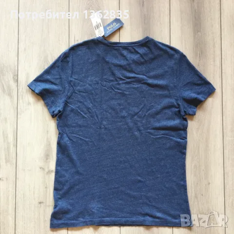 НОВА оригинална синя памучна тениска POLO RALPH LAUREN размер M от САЩ, снимка 6 - Тениски - 55376578
