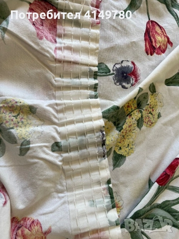 Завеси с рози - 2 шт, снимка 4 - Други стоки за дома - 54366095