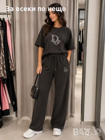 Christian Dior Дамски Летен Комплект Тениска И Долнище👚🩳Дамски Къс Екип Кристиян Диор Код A1648