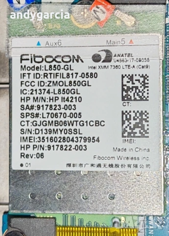Intel XMM 7360 LTE-A 4G - Fibocom L850-GL 4G modem 450 Mbps модем за лаптоп, снимка 2 - Други - 54511929