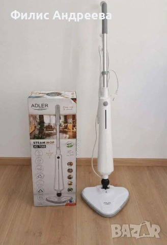 Парен моп Adler – 1300W мощност, дезинфекция без химикали и перфектно чисти подове