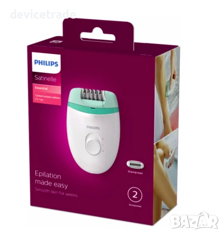 Епилатор Philips Satinelle BRE245/00, Бял, снимка 6 - Епилатори - 54766780