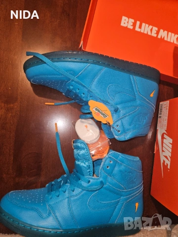 Маратонки Nike Air Jordan 1 Retro Hi “Gatorade” - 45.5 EU / 10.5 UK - Нови - Сини - Уникат!