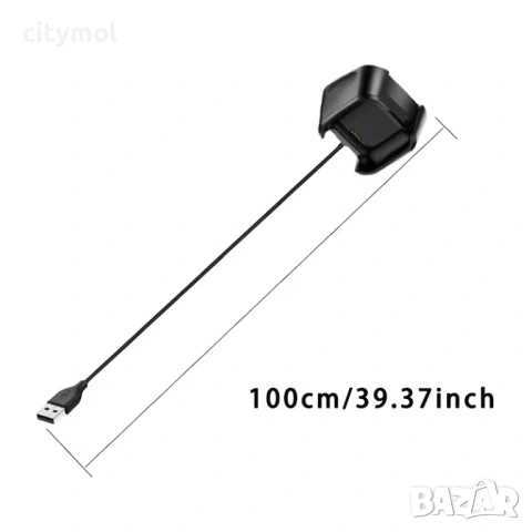 Зарядно за Fitbit Versa 1/Versa Lite, снимка 2 - Смарт гривни - 54302329