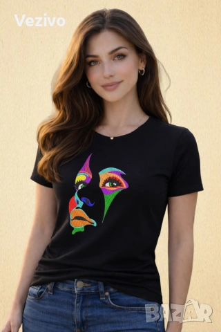 Артистичен женски силует, снимка 2 - Тениски - 54069360