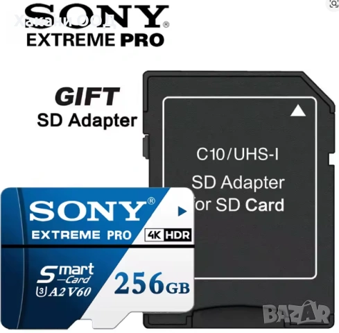 SONY SD  V60 Mikro TF SD 256GB, снимка 2 - HD камери - 54035919