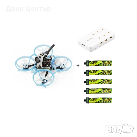 Промо дрон BetaFPV Air65 II версия Freestyle+ LAVA 320mah1S 95C батерии 5pcs + 6-портова зарядна ст