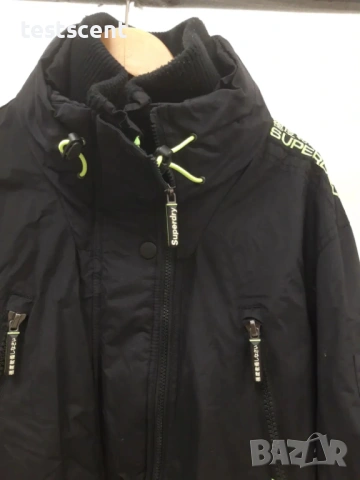 SUPERDRY Wind Attacker Jacket 2XL - Black Neon - Fleece Lined - Оригинално мъжко яке, снимка 3 - Якета - 54011659