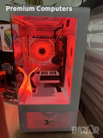 Бял геймърски компютър Ryzen 5600/RTX3060Ti/16 Ram/512 ssd/600W +ПОДАРЪК, снимка 3 - Геймърски - 55125078