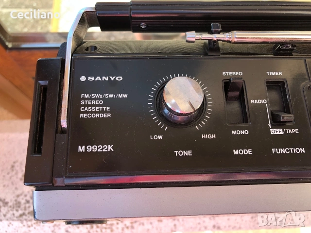 Радиокасетофон Колекция-SANYO M-9922K, снимка 7 - Радиокасетофони, транзистори - 55069549